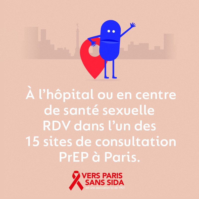 Paris's tweet photo. RDV dans un centre de santé sexuelle parisien pour se renseigner sur la PrEP 😉💊
👉 https://t.co/gM0LxN3Vnt #ParisSansSida #FaisonsLamour https://t.co/LpeKESqSuZ