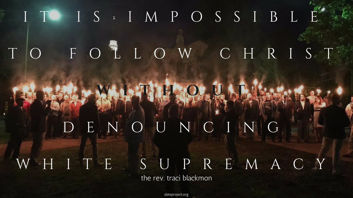 [Throwback] Thursdays

In these days post-#Charlottesville, an important proclamation from <a href="/pastortraci/">Traci Blackmon</a>. 

#tbt