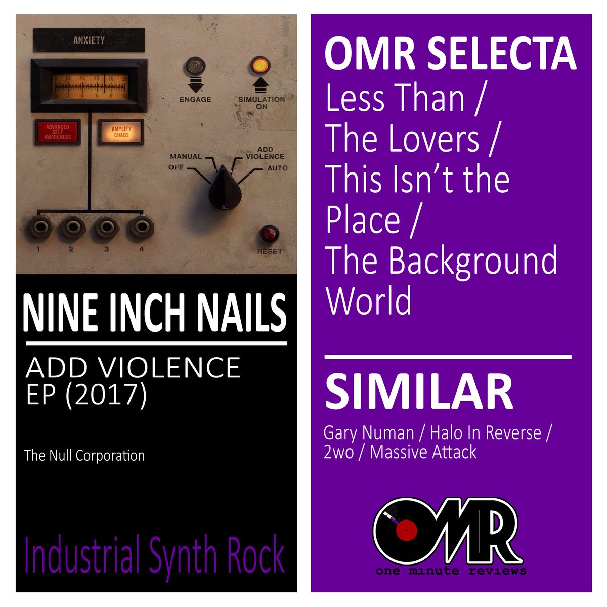 1MinRev's tweet photo. Big Trent keeps fine on his new #synth #industrial formula. #oneminutereviews #nineinchnails
Similar on OMR Spotify: https://t.co/CCBQqu6Plf https://t.co/8iO9FNTPpO