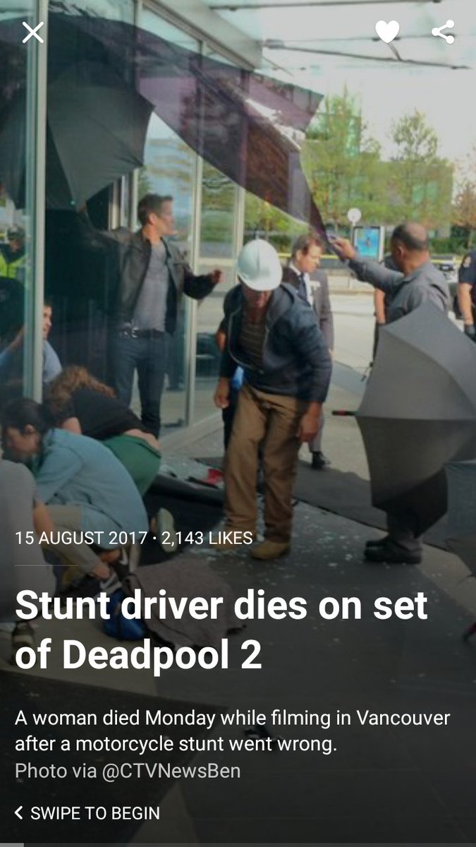 Oh Shit, Looks like deadpool 2 will have a little setback👀