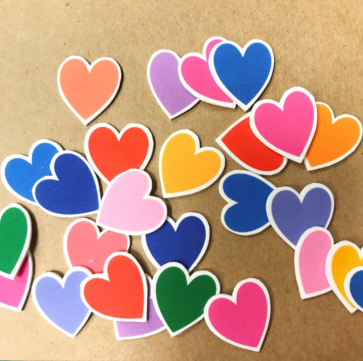 Busy making lots of colourful brooches today!✨😍🌈❤️💛💚💙💜