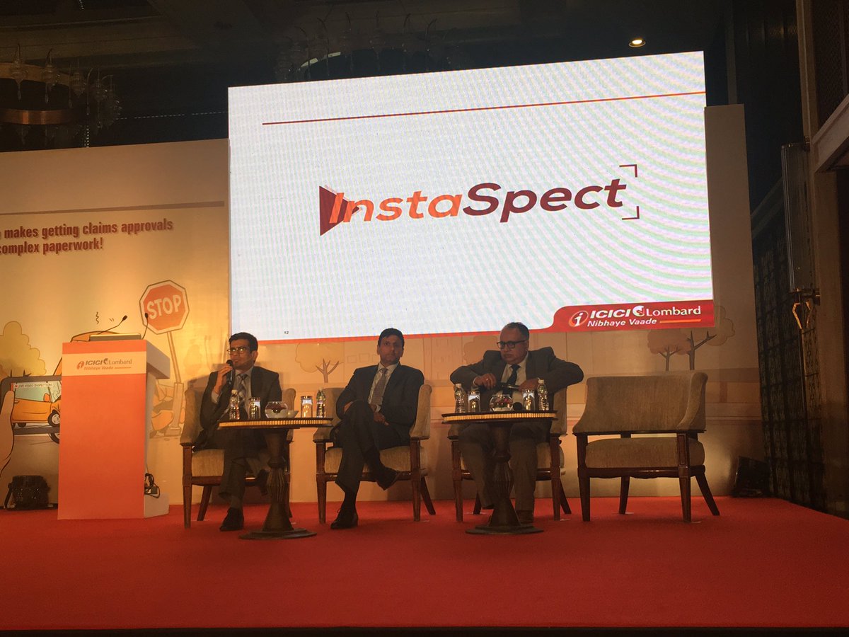 ICICILombard's tweet photo. The senior stakeholders of @ICICILombard in talks with the media about the InstaSpect feature. #InstaSpectNow https://t.co/jXQ9XEjOTp