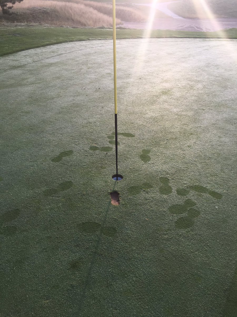 Awesome job to the golfer that did this yesterday!! Good to see you have respect for others!