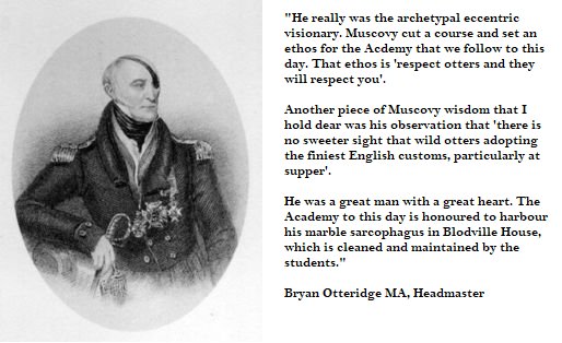 OtterAcademy's tweet photo. It's #ThrowbackThursday here at @OtterAcademy. We hope you enjoy the words of our current headmaster on the School's founder, Lucius Muscovy https://t.co/V0Z1Xt4IXU