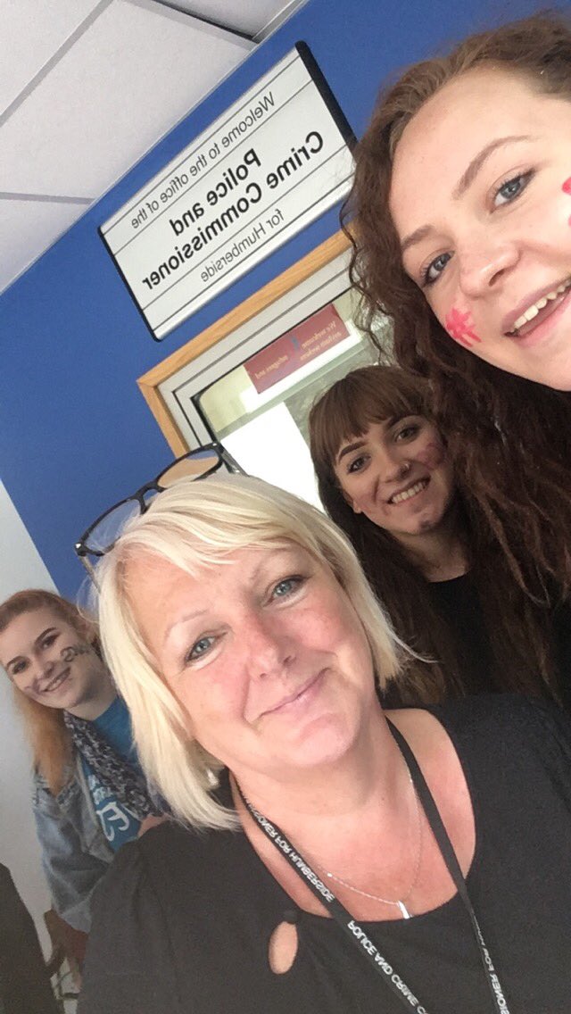 Team_Richmond's tweet photo. Couldn't find a police officer but we got a selfie with the police and crime commissioner! #stucklikeglue #NCSHull #NCS @NCS @FlyingFutures https://t.co/sEtHzvDOSZ