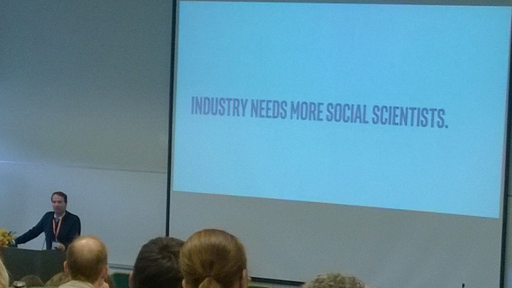 satu_pekkarinen's tweet photo. Peter Levin #WORK2017.fi : Industry needs more social scientists! https://t.co/nT7xsk7eLg