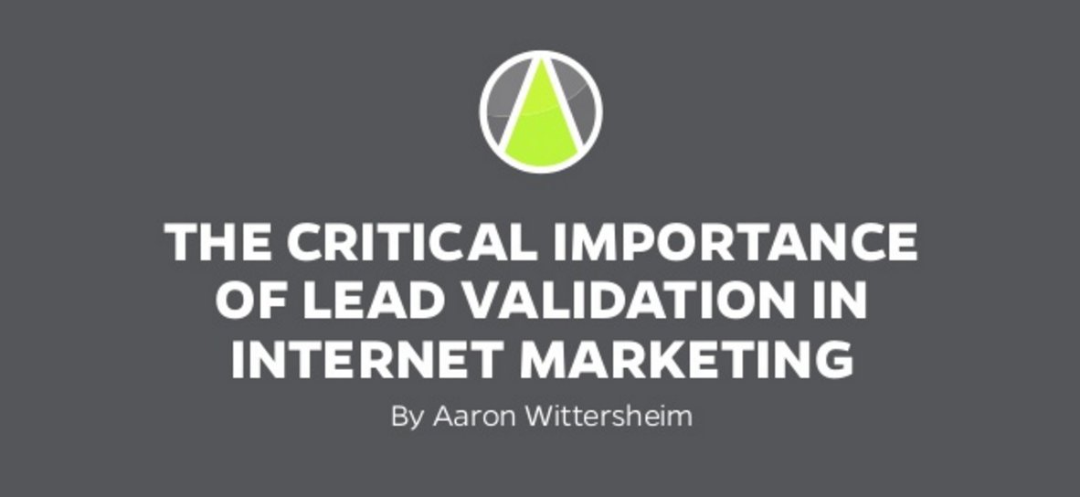 MichaUnderdahl's tweet photo. The Importance of #LeadValidation in #InternetMarketing - https://t.co/iOpe2JdIMM #Sales #OnlineMarketing https://t.co/2wPfZROB2t