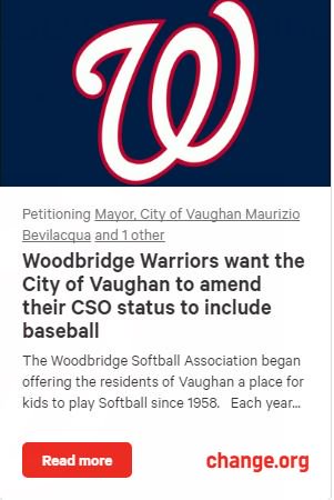wllwarriors58's tweet photo. Mayor @mbmayor : The WSA wants the @City_of_Vaughan to amends its CSO status... https://t.co/Ii4VFs8kdi? #PlayFair #forthekids #GetWithTimes https://t.co/FaMYAESNbc
