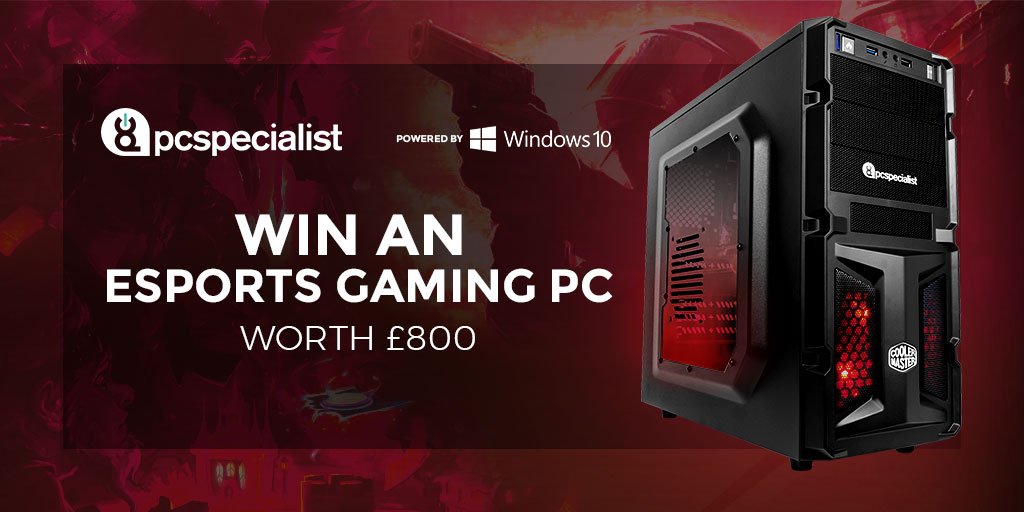 PCSpecialist's tweet image. We have teamed up with @ESLUK &amp;amp; @WindowsUK to #giveaway an £800 Esports Gaming PC! 

Enter here: ow.ly/s5cG30etzqf