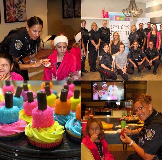 PrettyinPinkSpa's tweet photo. #TBT to when we hosted the Reach For It event with @HaltonPolice in support of #HaltonFASD. We love giving back to our community! https://t.co/yl2VXYkuab