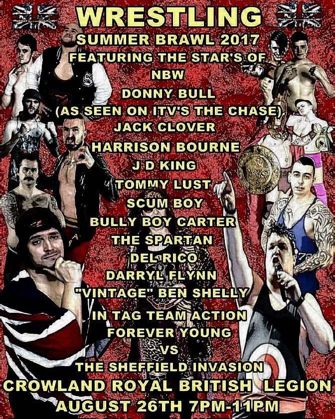 NbwOfficial's tweet photo. Check out our prediction polls on our facebook page for nbw summer brawl and vote now ! #nbw#summerbrawl#crowland#Peterborough#August26th https://t.co/hnj3wORB9E