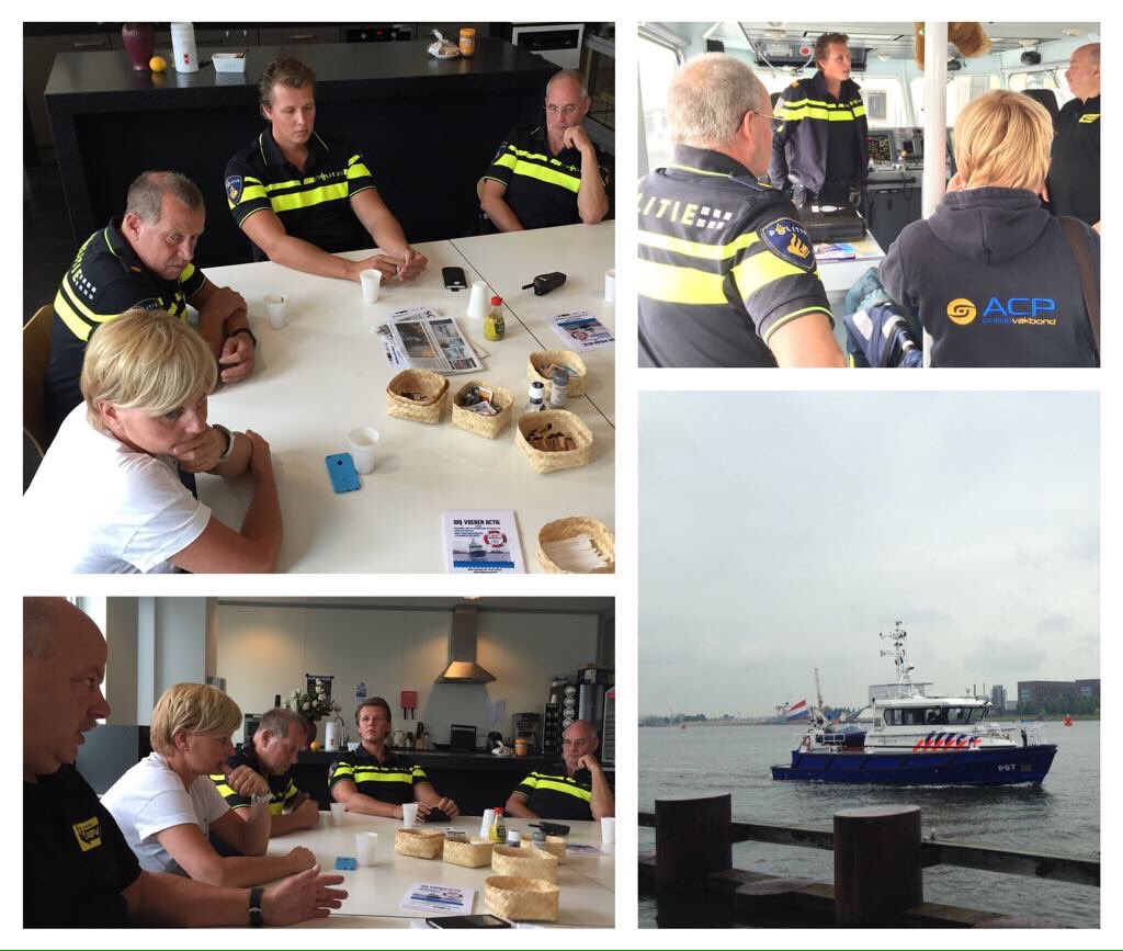 el_ly050's tweet image. Vanmorgen bezoek gebracht aan collega's #waterpolitie LE #Amsterdam ikv #acties Grote zorg over voortbestaan van specialisme #waterpolitie