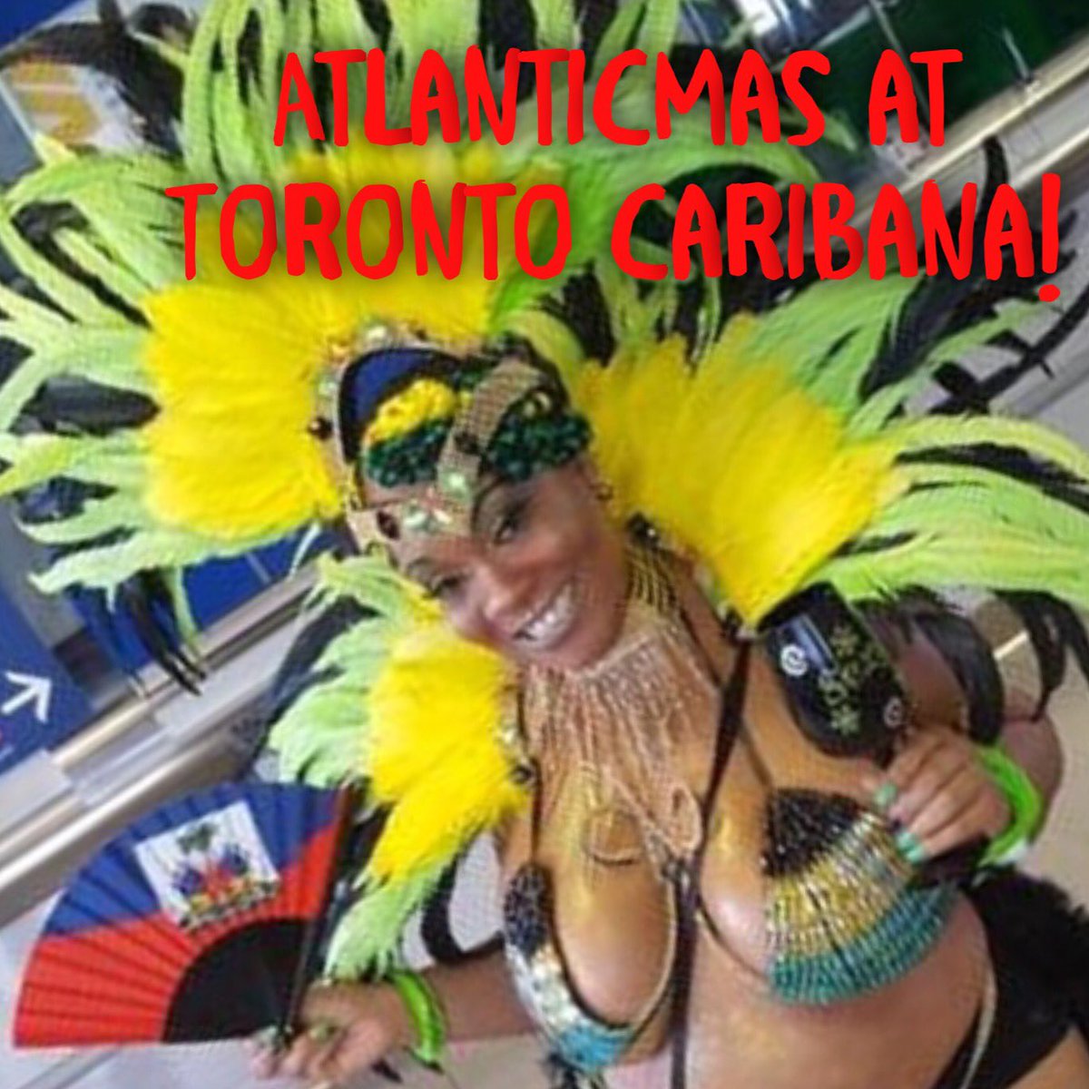 FlagFantasy's tweet photo. #FlagFantasy sends thanks @redz_1981 for sharing pix with #Haitian #FlagFan with @AtlanticMasToronto @Caribana_Toronto @CaribFestivals https://t.co/fmOX19QVA1