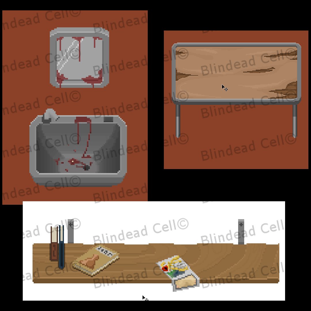 BlindeadCell's tweet photo. De nouveaux objets sont apparus dans la prison de #Blindead. https://t.co/HsvoOHo45l