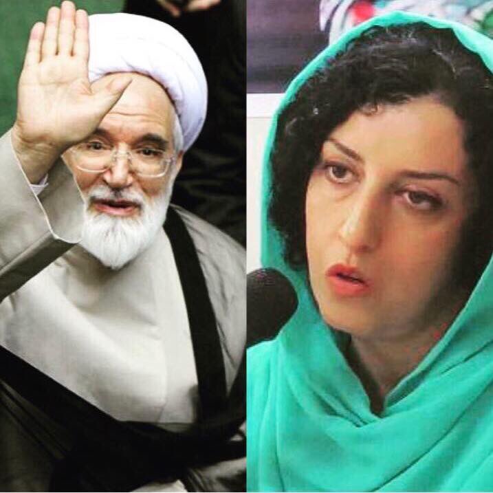 ICFreeNarges's tweet photo. Narges Mohamadi goes on a hunger strike to support Iranian opposition leader Mehdi Karroubi 
#FreeNarges https://t.co/1goyO5ULet