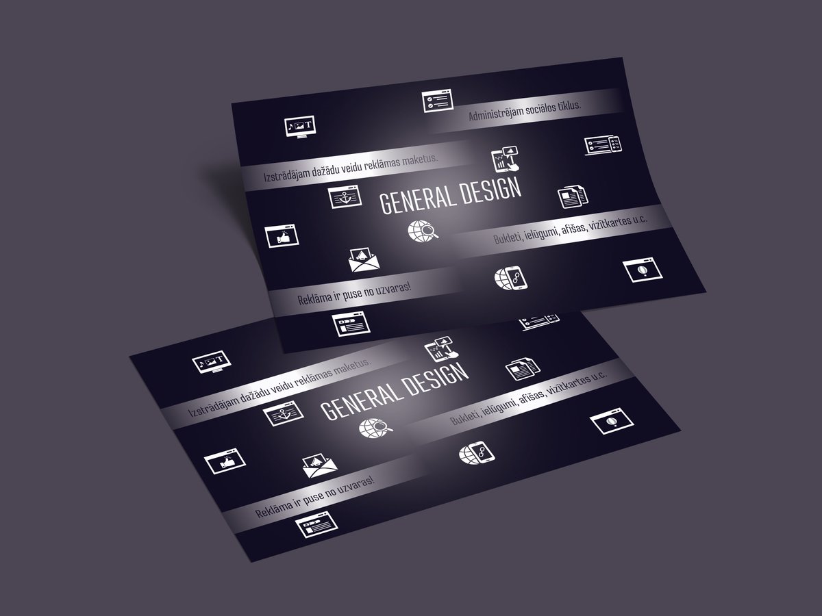 Vizītkartes pamata pielietojums ir informācijas nešana, tai par skādi nenāks daži dizaina elementi kuri vairāk piesaistīs uzmanību