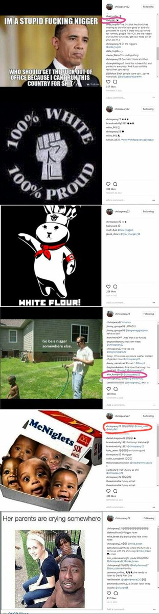 DREandVICKI's tweet photo. @BoycottSKMTV #AlexKompo & #Dalty941
Comments bird killer #ChrissPeary22 racist posts.
#MichaelWenzel
#SiestaKey #Florida
#BoycottSiestaKeyMTV
.@lala_kent https://t.co/bqJ3xXqkdu