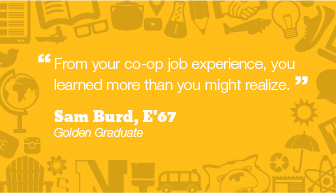 AlumniNU's tweet photo. Earlier this year, we asked #Northeastern alumni to give advice to #NU2017. Here’s what Sam Burd, E'67, had to say. #NUWordsofWisdom https://t.co/aW2OKOcU8Y