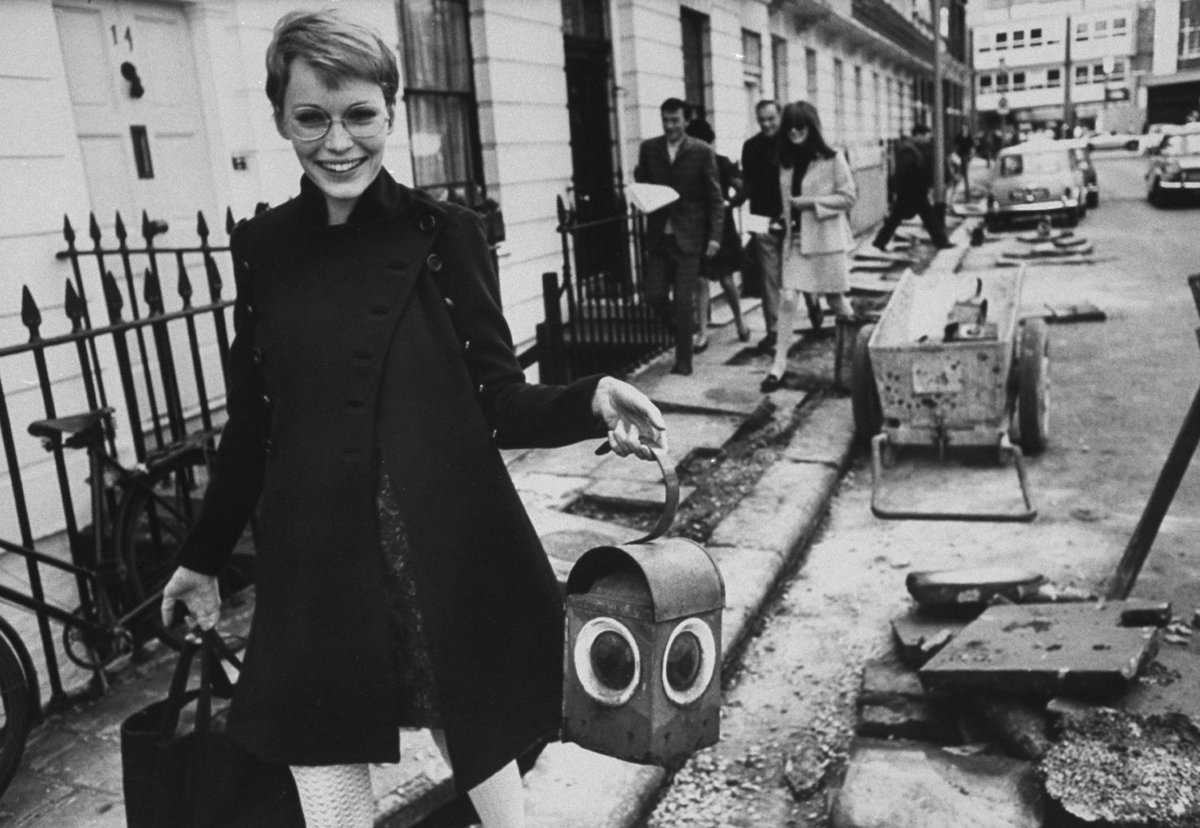 Mia Farrow in London