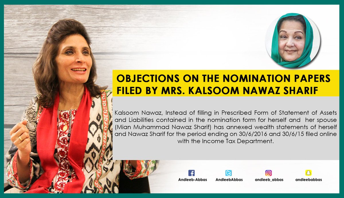 Kalsoom Nawaz failed to provide required information regarding her assets i...