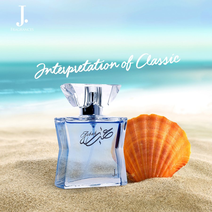 J. Fragrances & Cosmetics on X: Azbah is that fresh fragrance which will  take you back to a cool breezy day at the beach day. With hints of citrus,  lotus and lily.