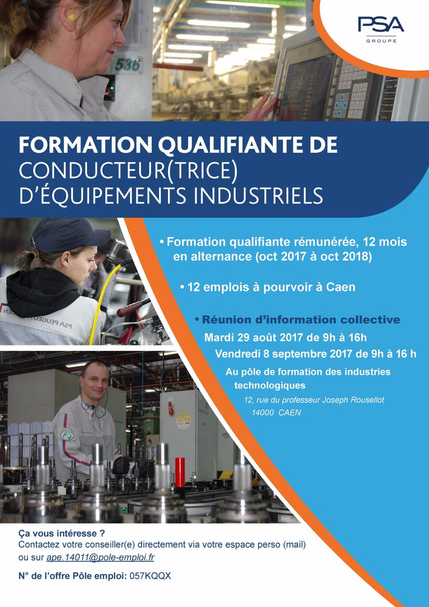 Pole Emploi Ndie On Twitter Formation Qualifiante De Conducteur D Equipement Industriel Industrie Recrutement Chez Psa Avec Poleemploi Ndie Regionnormandie Https T Co Bwwgdg4wjt