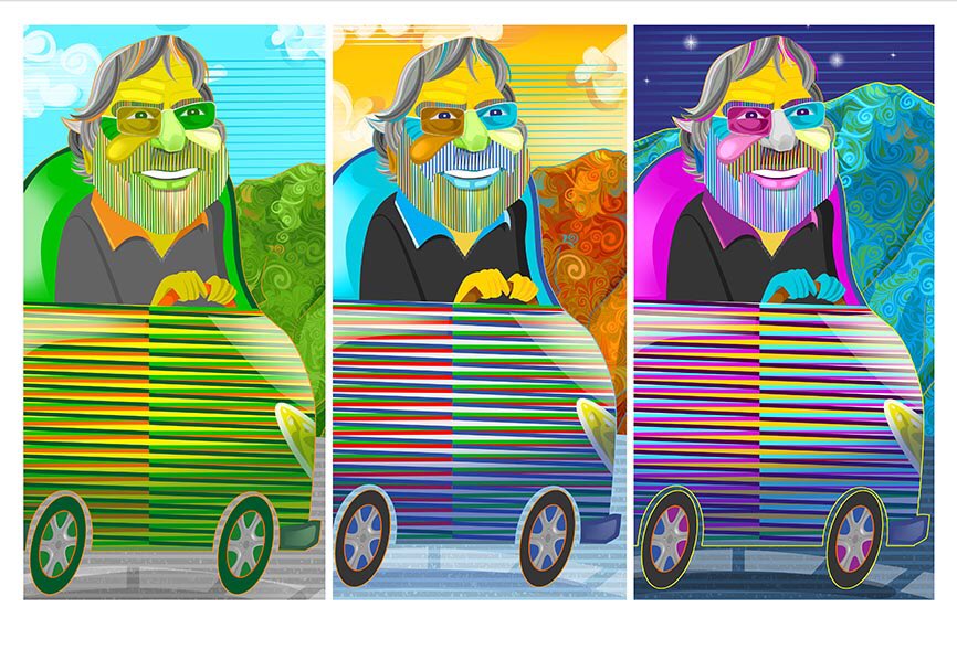 Hoy anda de (94) cumpleaños el maestro Carlos Cruz Diez, Ejemplo de excelencia y humildad.  ¡Cuando sea grande, quiero ser como Cruz Diez!