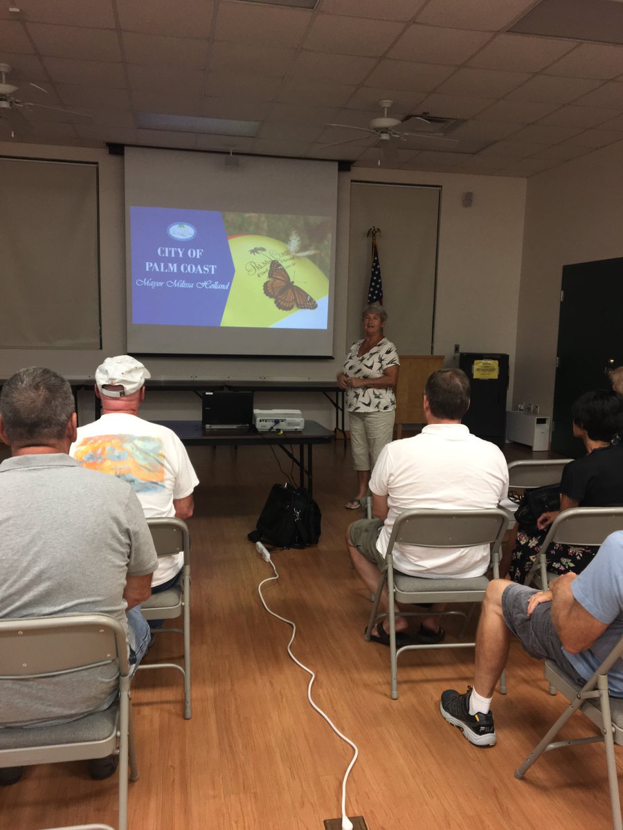 Mayor_Holland's tweet photo. It was a great night at last night's Neighborhood Watch meeting. I'd love to speak in your area. Email mholland@palmcoastgov.com! https://t.co/0rw1Lbat7h