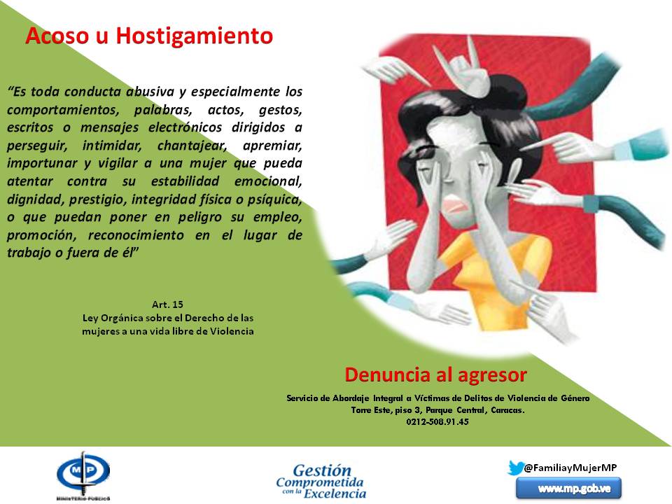 #Acoso u Hostigamiento contra las #Mujeres