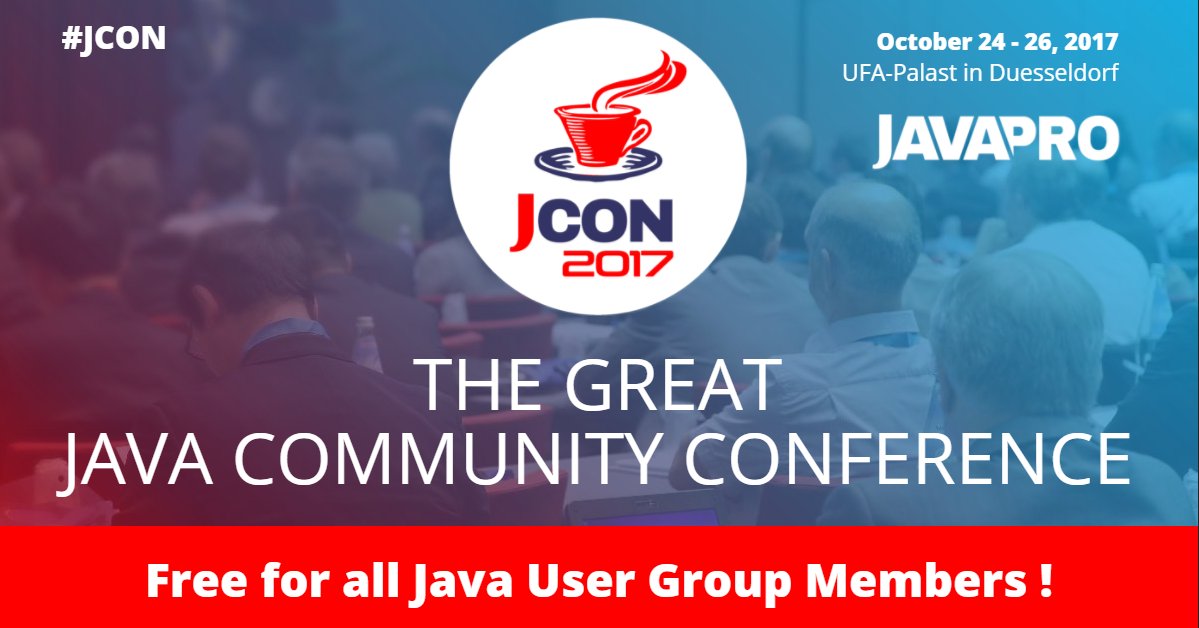 jcon_conference's tweet photo. Welcome Philipp Burgk to #JCON Oct 25, 2017! Visit his session: #Kotlin - The Next Generation of #Java #JVMLanguage #JVM @novatecgmbhj https://t.co/KnUBpwW81c