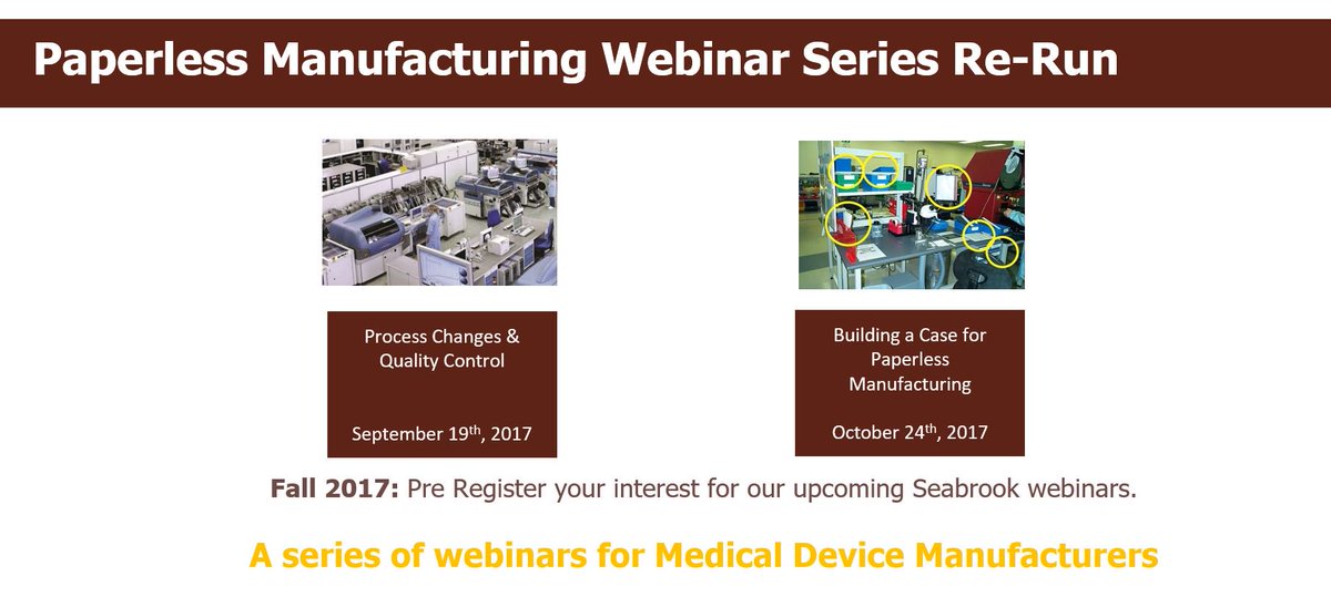 SeabrookGlobal's tweet photo. Due to popular demand, @SeabrookGlobal will re-run our #PaperlessManufacturing webinar series.
Register Here: https://t.co/CPilzV4ex1 https://t.co/ekTWXEQJVm