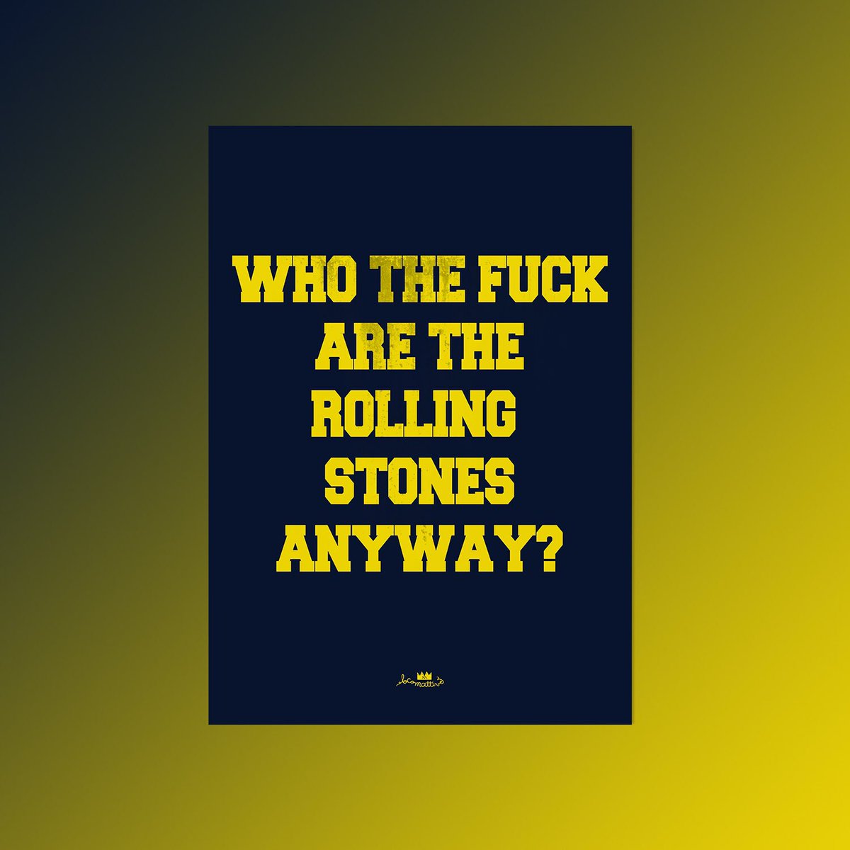 locomattive's tweet photo. Poster clássico de #RollingStones na versão Locomattive. Leva pra parede agora -> https://t.co/t6aL0KCUol 🤘🏼👅 https://t.co/vgab4IHyki