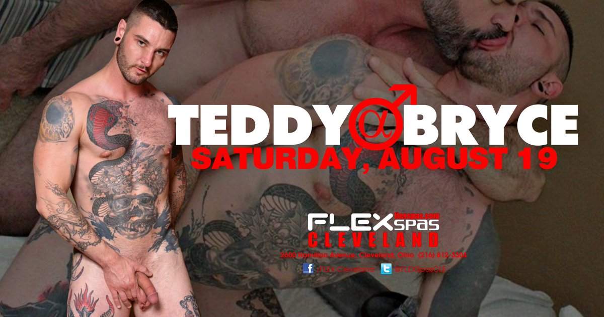 ARTattackDS's tweet photo. Get ready to grin and bare it w/ @teddy_bryce, LIVE Aug.19 at @FLEXSpasCLE for an all new #AlphaClubSaturday. Promo by @ARTattackDS https://t.co/Br7y5khbQ0