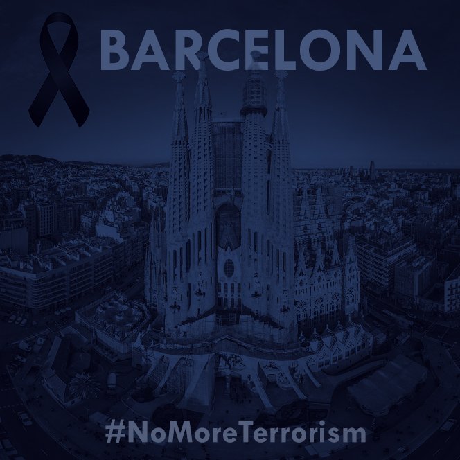AdrianoCorreia6's tweet photo. Mis pensamientos están con las victimas del atentado terrorista de #Barcelona y sus familias!
#prayforbarcelona #nomoreterrorism https://t.co/dVwfyAJRnI