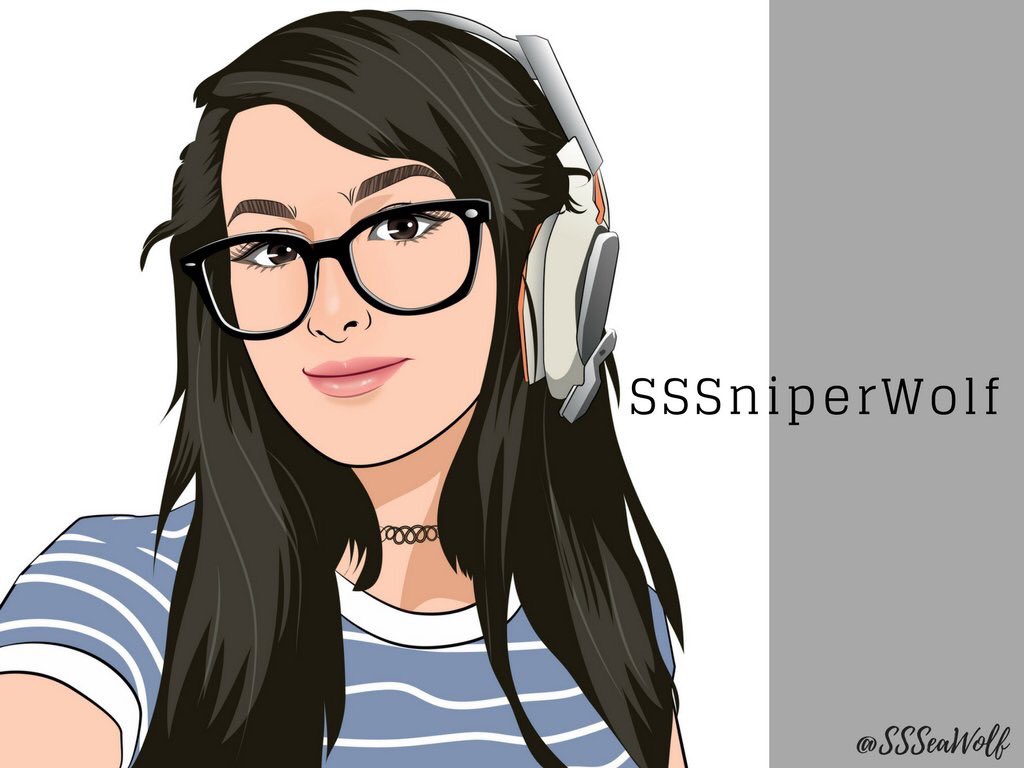 @sssniperwolf I hope you enjoy the artwork! #wolfpack #artwork ilysm.