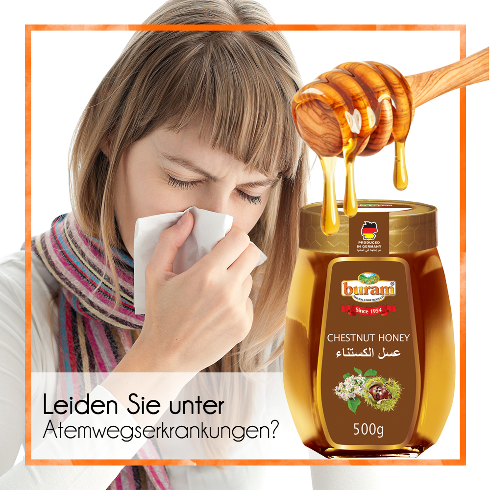 burambalde's tweet photo. Leiden Sie unter Atemwegserkrankungen? Gute Besserung mit Kastanienhonig von Buram! https://t.co/UWUJ4qxLV6 #BuramBal #Honig #Kastanienhonig https://t.co/JgJalr1o56