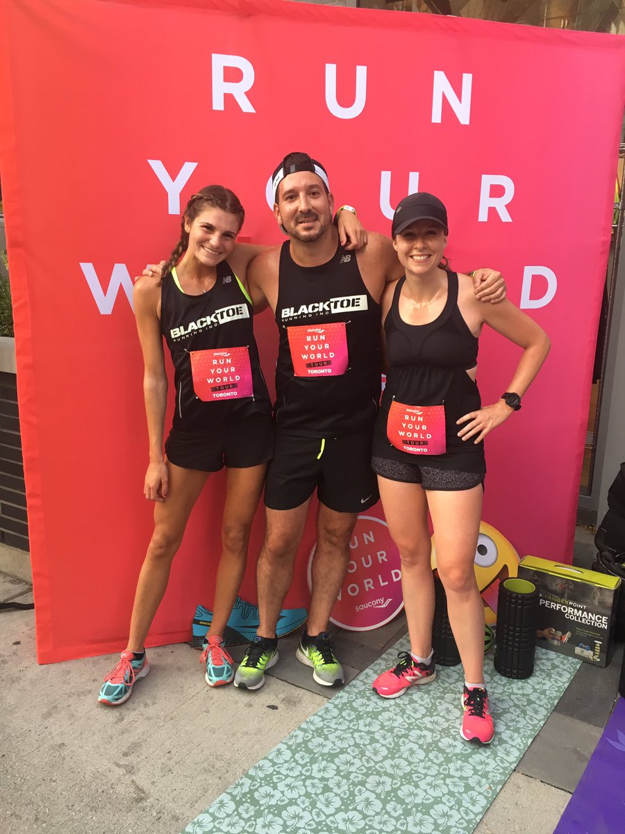 el_cfgg's tweet photo. Great times yesterday at the @SauconyCanada #RunYourWorld event at @BlackToeRunning. Team Despacito did awesome! #run150 #running #toronto https://t.co/r7zM3M35V3