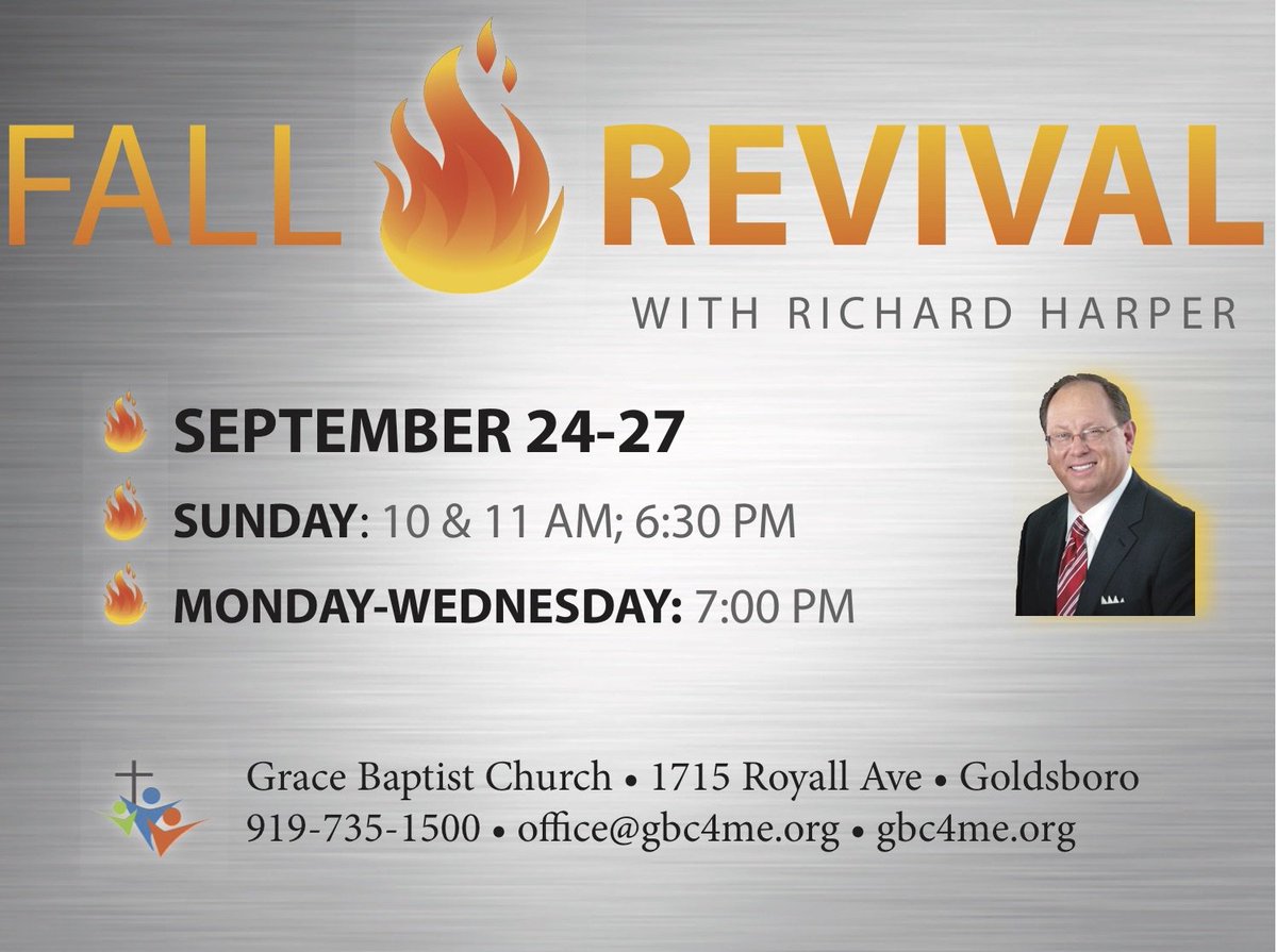 gbc4me's tweet photo. Make plans to join us for this great #revival time with @EvangRich! https://t.co/XJCBEd0wx0