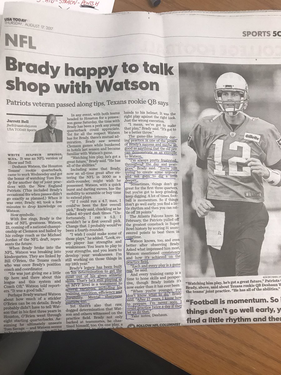 BrianCainPeak's tweet photo. What makes Tom Brady so great? Take a look at these quotes https://t.co/uiycMqgyvi