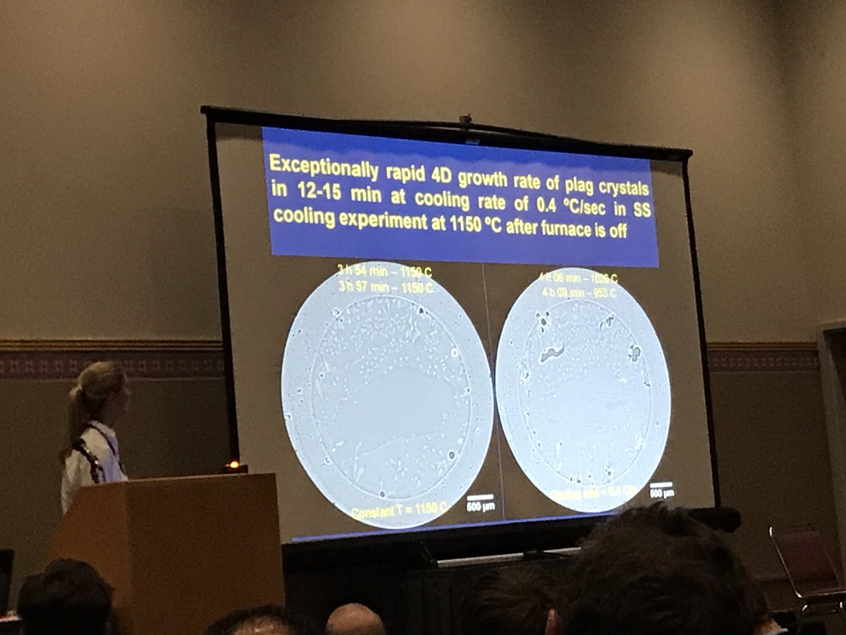 First 4D results from <a href="/Dis_Eqm/">DisEqm</a> project on cooling basalt magma to measure crystal growth rates #IAVCEI2017