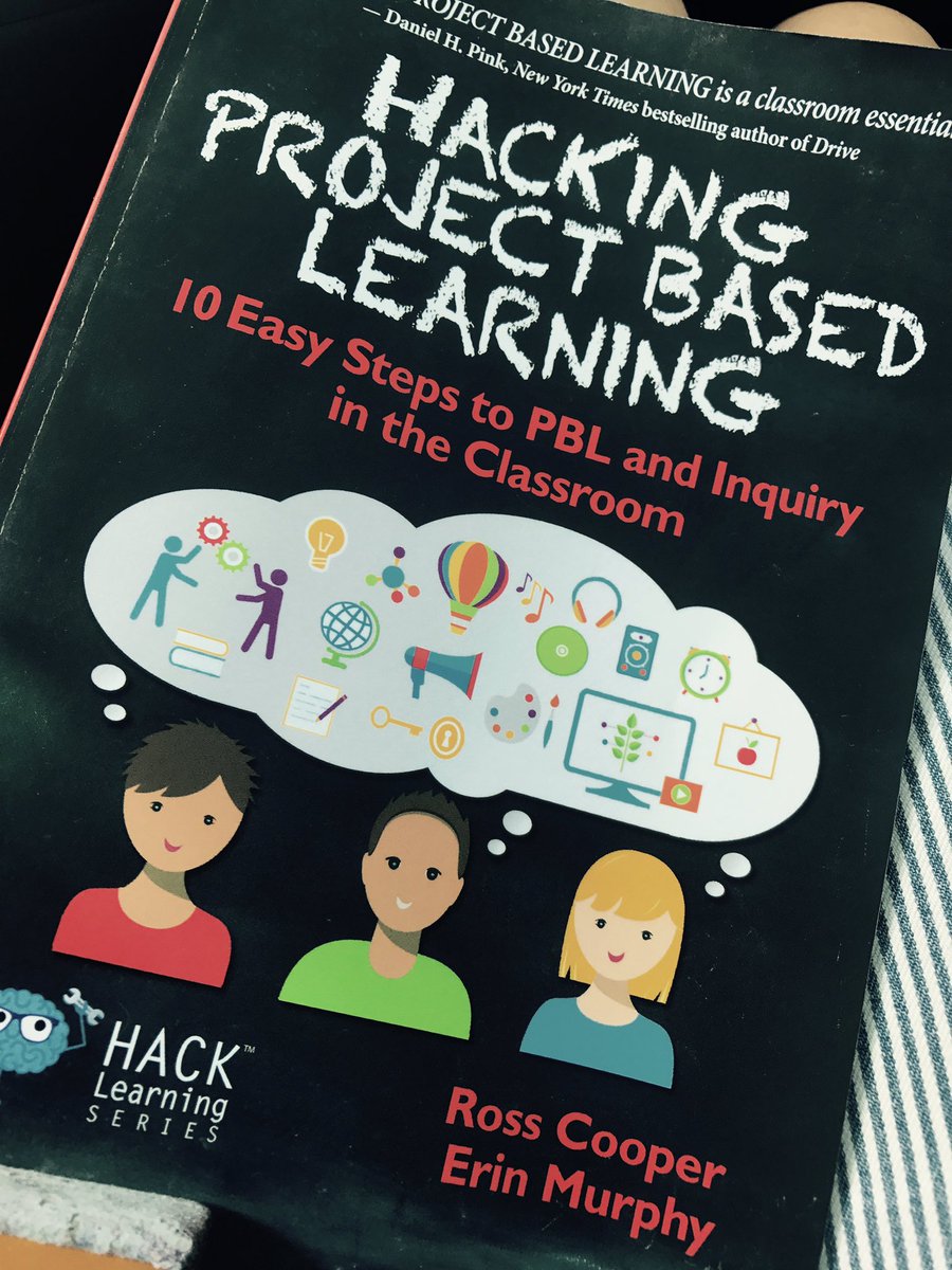KClevering's tweet photo. Let the hacking begin! #HackingPBL is it 9/7 yet? Another great #PDRead for the summer in the 📚! @RossCoops31 @MurphysMusings5 https://t.co/VMG0ZVoXA2