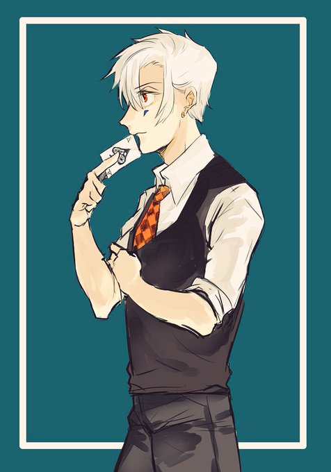 白髪男子のtwitterイラスト検索結果