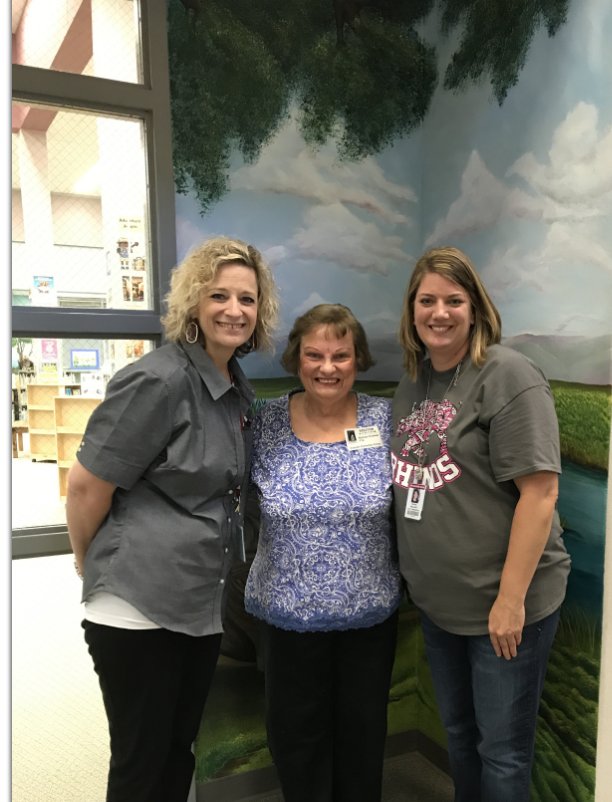 Mrs. Rylander stopped by this morning to check on us! #rrepride