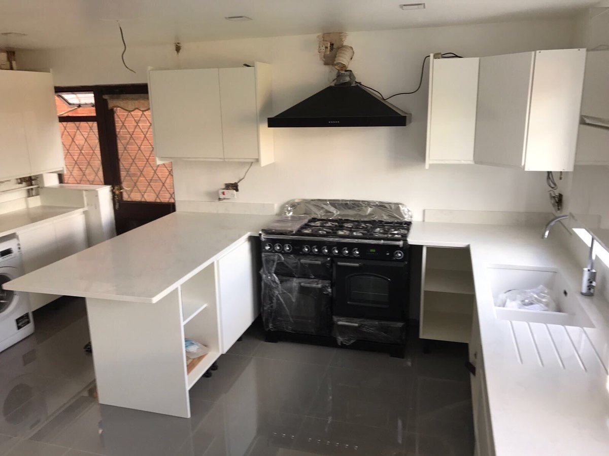 White carrara quartz finished with out team@surfacestoneuk.com#