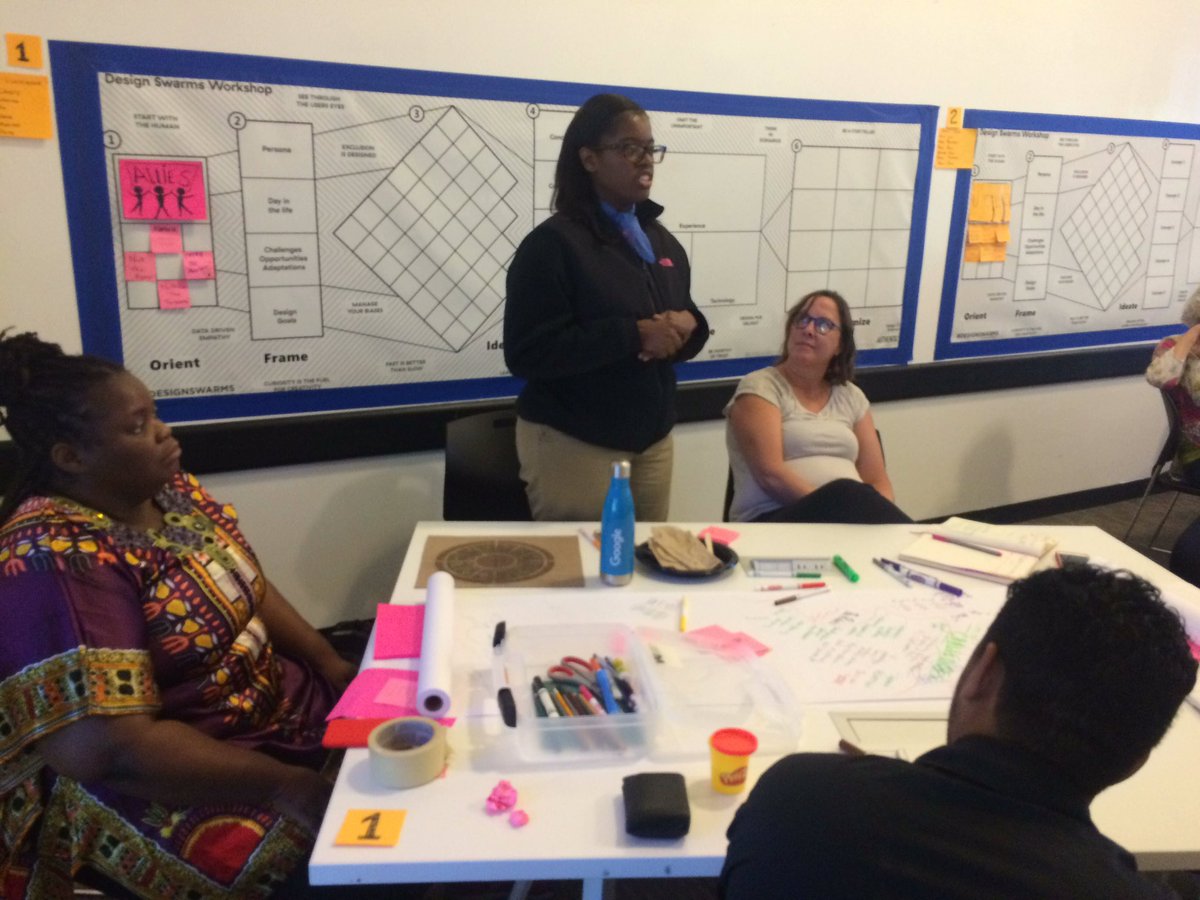 EvaNiaMitchell's tweet photo. Working on culturally and linguistically sustainable design @BostonSchools  @EducateBOS #BPSAutodesk #Designswarms #InnovateBPS https://t.co/tzrQba8cj4