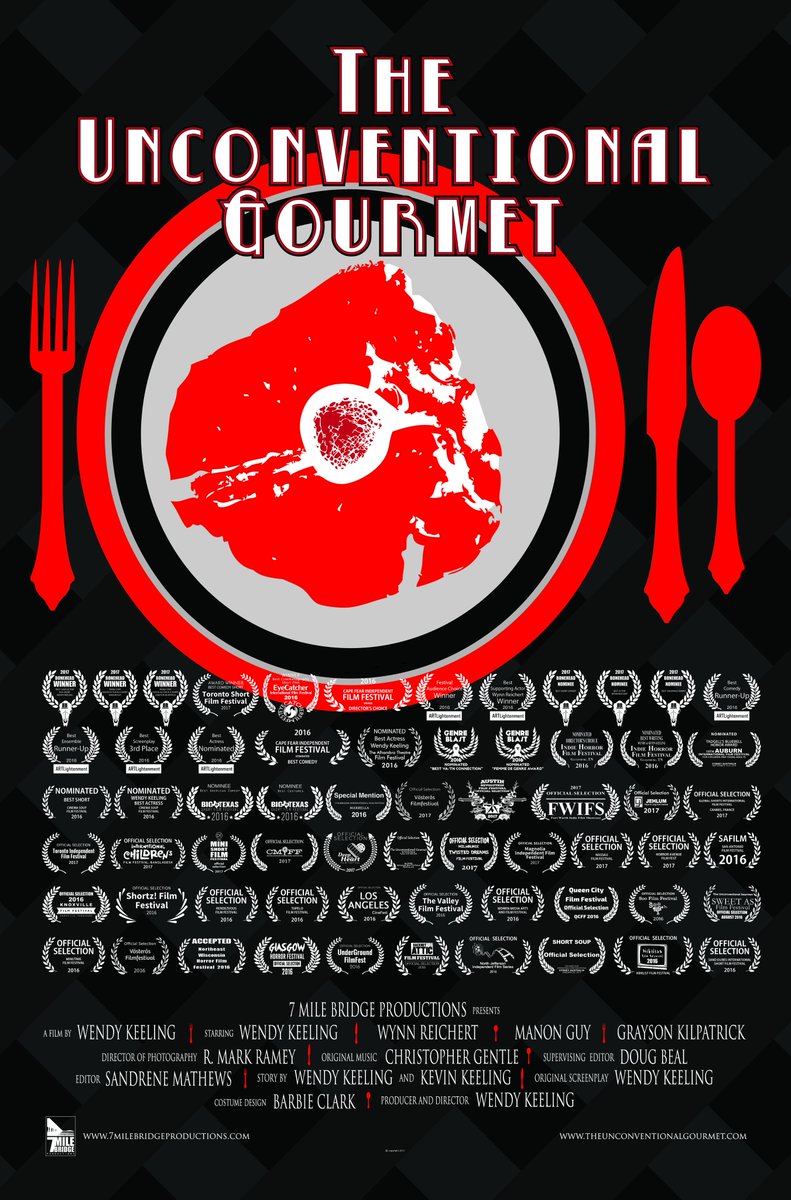 Updated our #movieposter for <a href="/UnGourmetMovie/">UnconvenGourmet</a> !!! New #filmfestivals coming up this fall! #IndieFilm #supportindiefilm #eatthecookies
