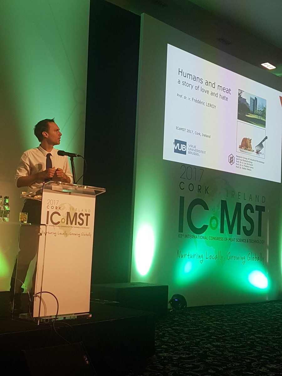 What an interesting talk on the past, evolution and modern day influences on consumer relationship with meat by Pof. Leroy of <a href="/VUBrussel/">VUB</a>