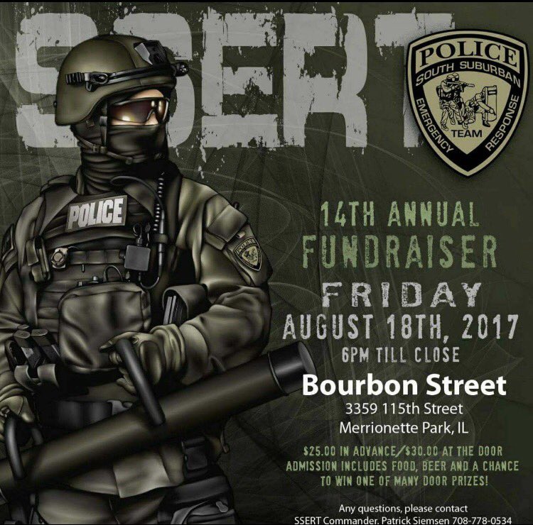 ParkForestPD's tweet photo. A Friday night. #SWAT cops & their supporters. Bourbon Street.
Looks like your weekend plans are coming together. #SSERT https://t.co/d97ApDpmFN