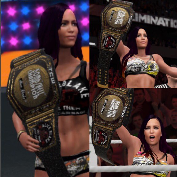 OldBlakeFactor's tweet photo. Yet to be dethroned in my 7th TCW Bombshell Title Reign.. who will step up next to the #BlakeFactor ? 33 Days and Counting 😈 https://t.co/RhxakOQqcC