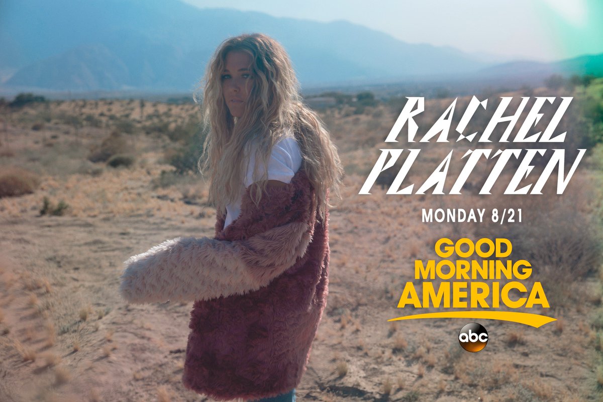 RachelPlatten's tweet photo. I can not wait to perform #BrokenGlass for the first time live on @GMA . See you on 8.21! https://t.co/sW0AJfMOZe